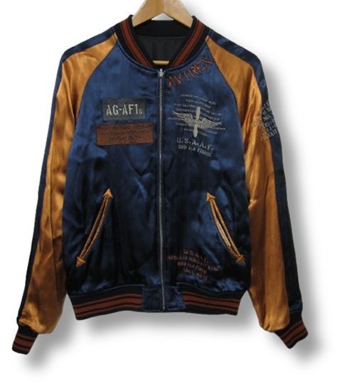 ☆アヴィレックス AVIREX スカジャン MULTI LANGUAGE SKA JKT//L