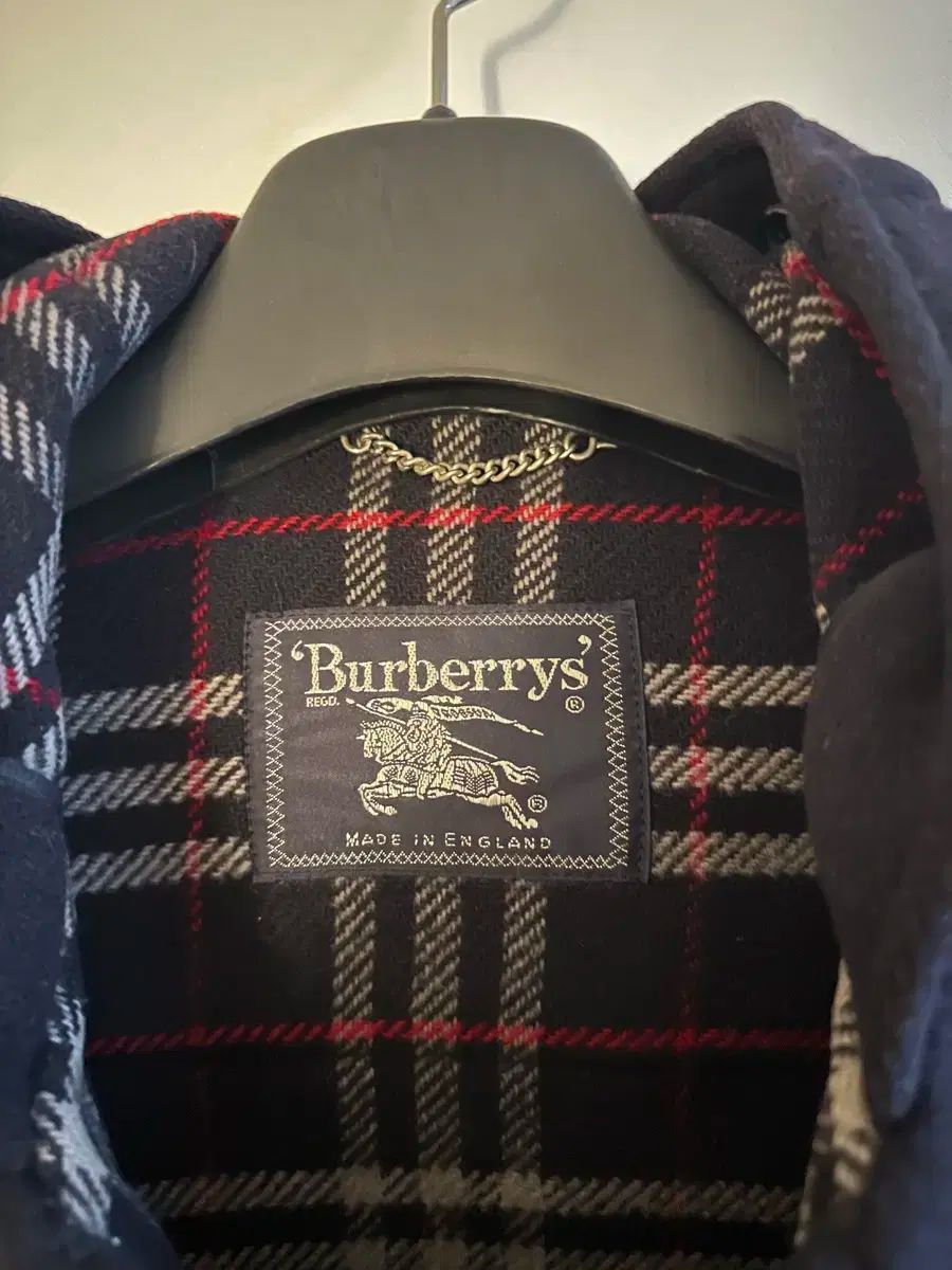 バーバリー ダッフル コート ネイビー made in England