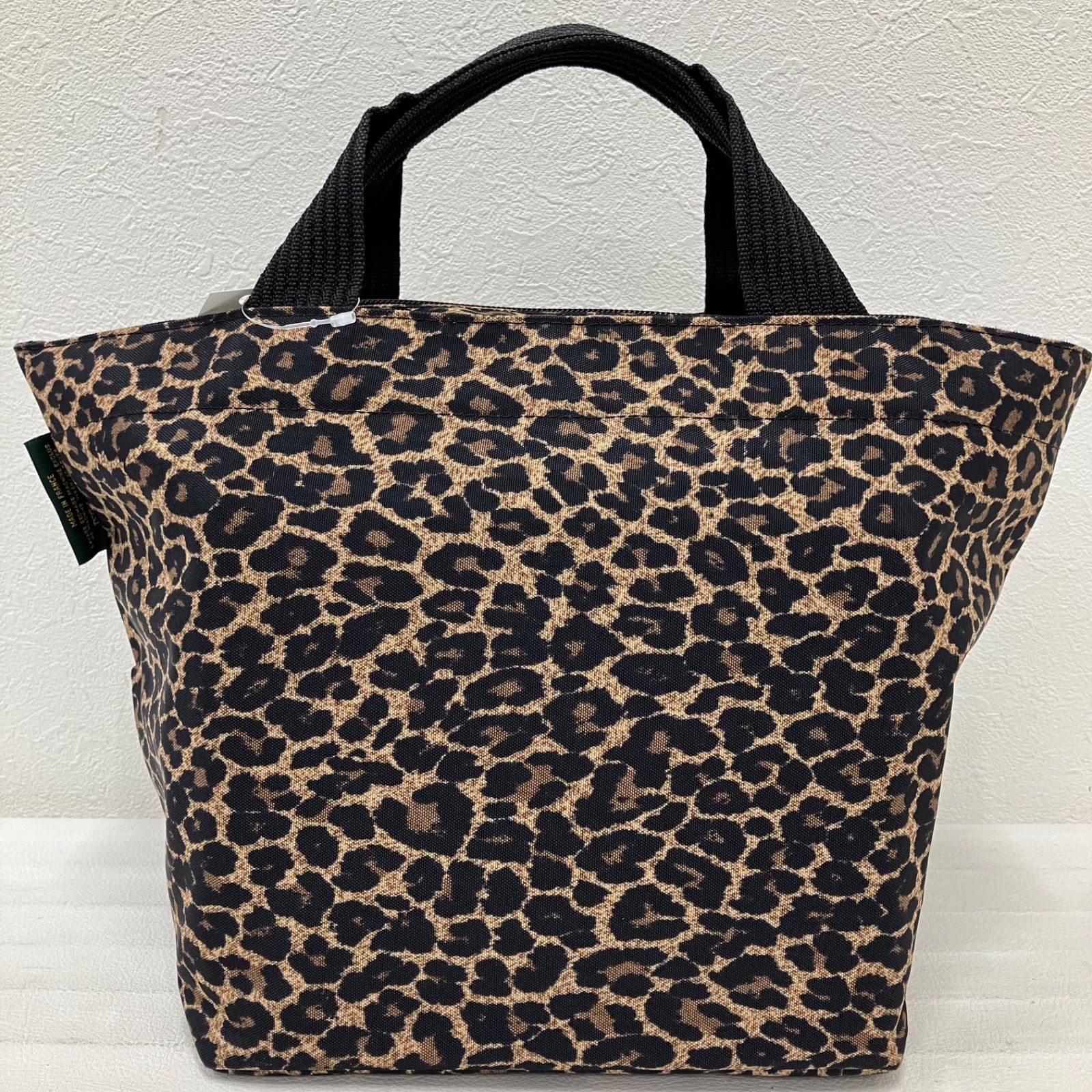 372 Herve Chapelier エルベシャプリエ 1027F PANTHERE TAUPE 舟形 舟型 トートバッグ ハンドバッグ レオパード アニマル 豹柄 総柄 ナイロン パンサー M ミディアム ユニセックス ブラウン系 茶系 ファスナー付き