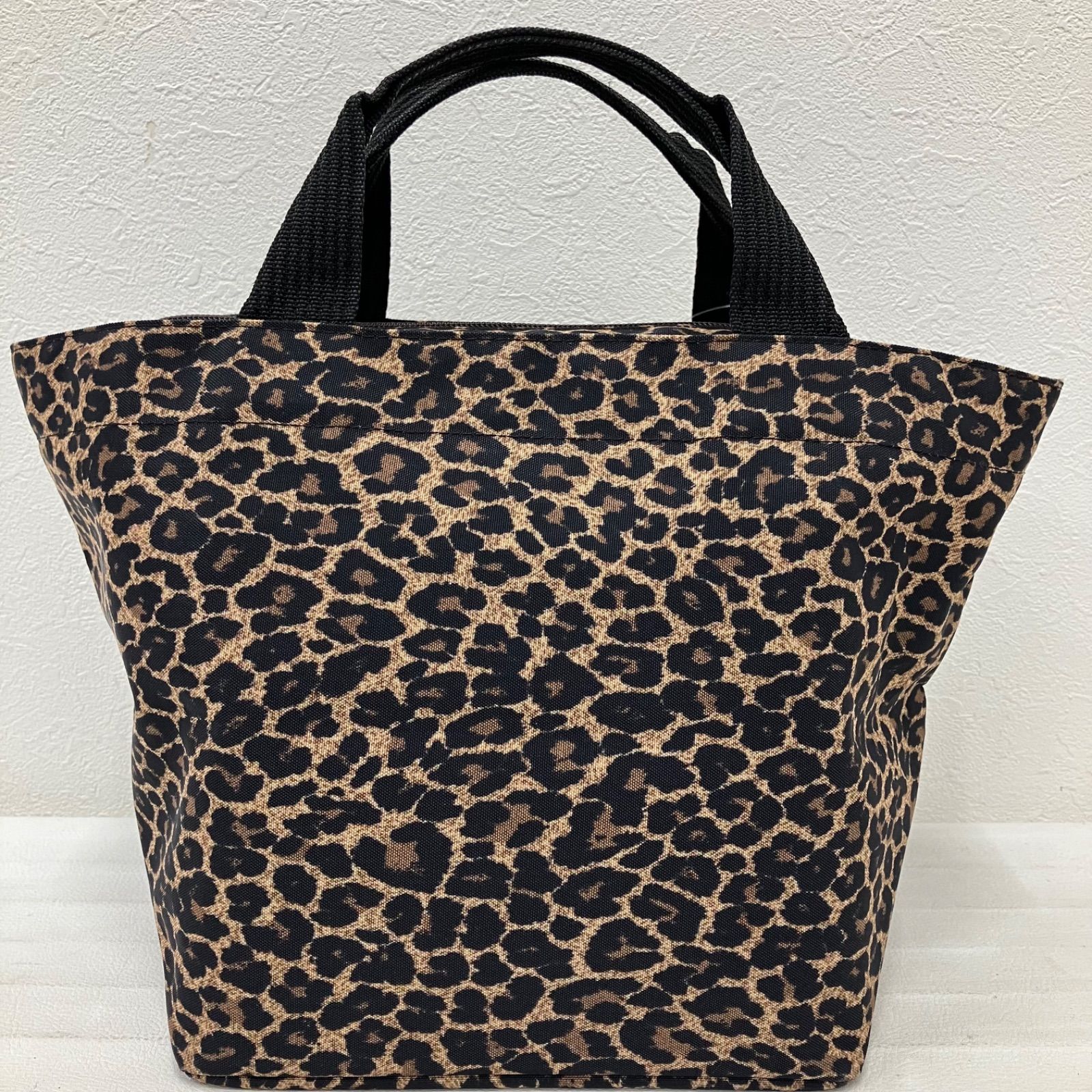 372 Herve Chapelier エルベシャプリエ 1027F PANTHERE TAUPE 舟形 舟型 トートバッグ ハンドバッグ レオパード アニマル 豹柄 総柄 ナイロン パンサー M ミディアム ユニセックス ブラウン系 茶系 ファスナー付き