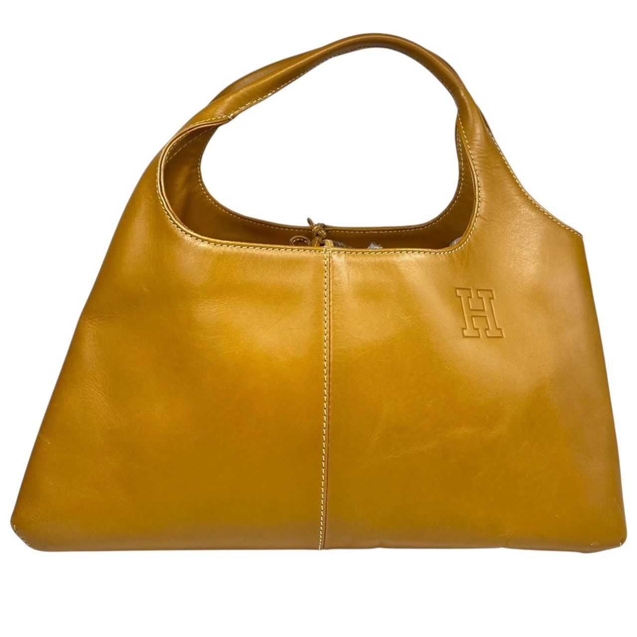 ヒロト B4164】 HIROFU ヒロフ ハンドバッグ トートバッグ ロゴ型押し レザー