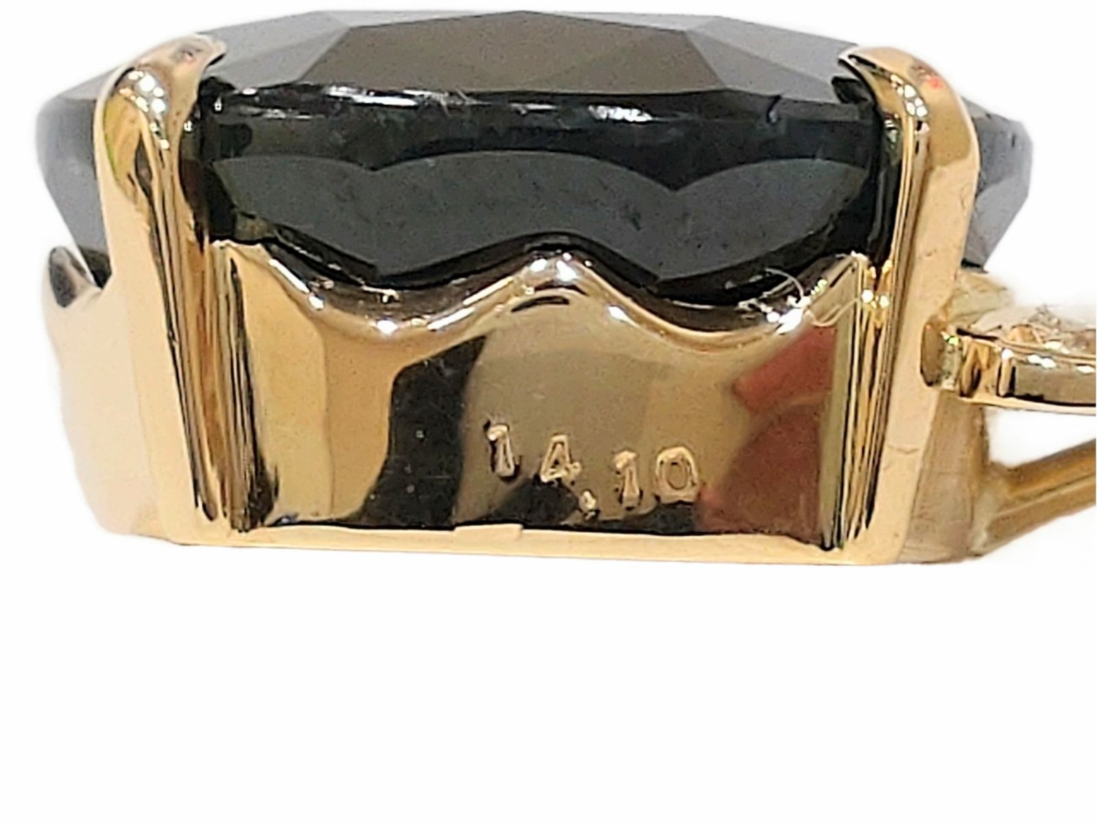 K 18 ソーティング付き サファイア ダイヤモンド ペンダントトップ 1344