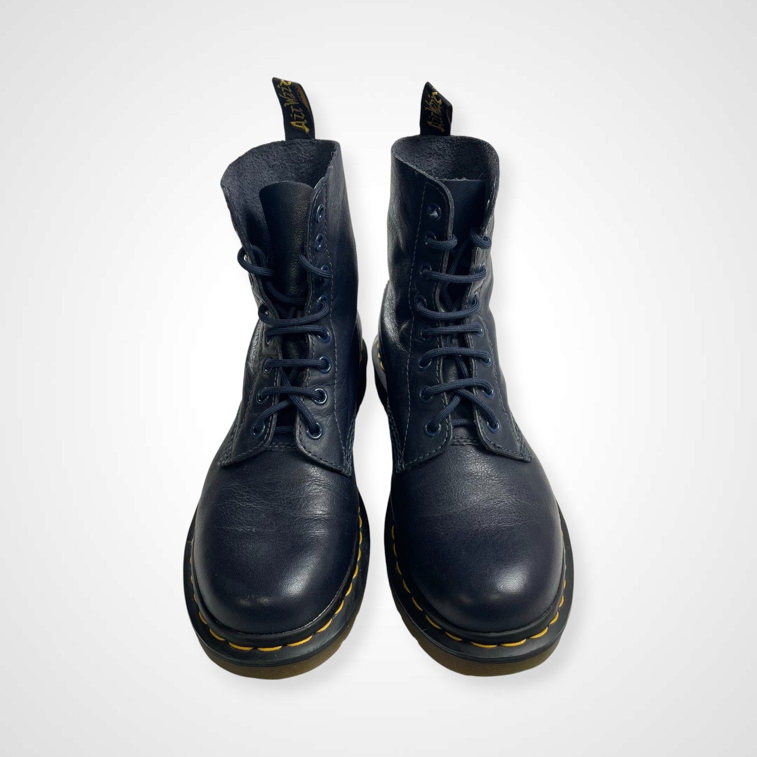 Dr.Martens × Ray Beams ドクターマーチン レイビームス ナッパレザー 8ホールブーツ PASCAL ダークネイビー 参考定価 27 000 tax SIZE UK 6 25 cm程度