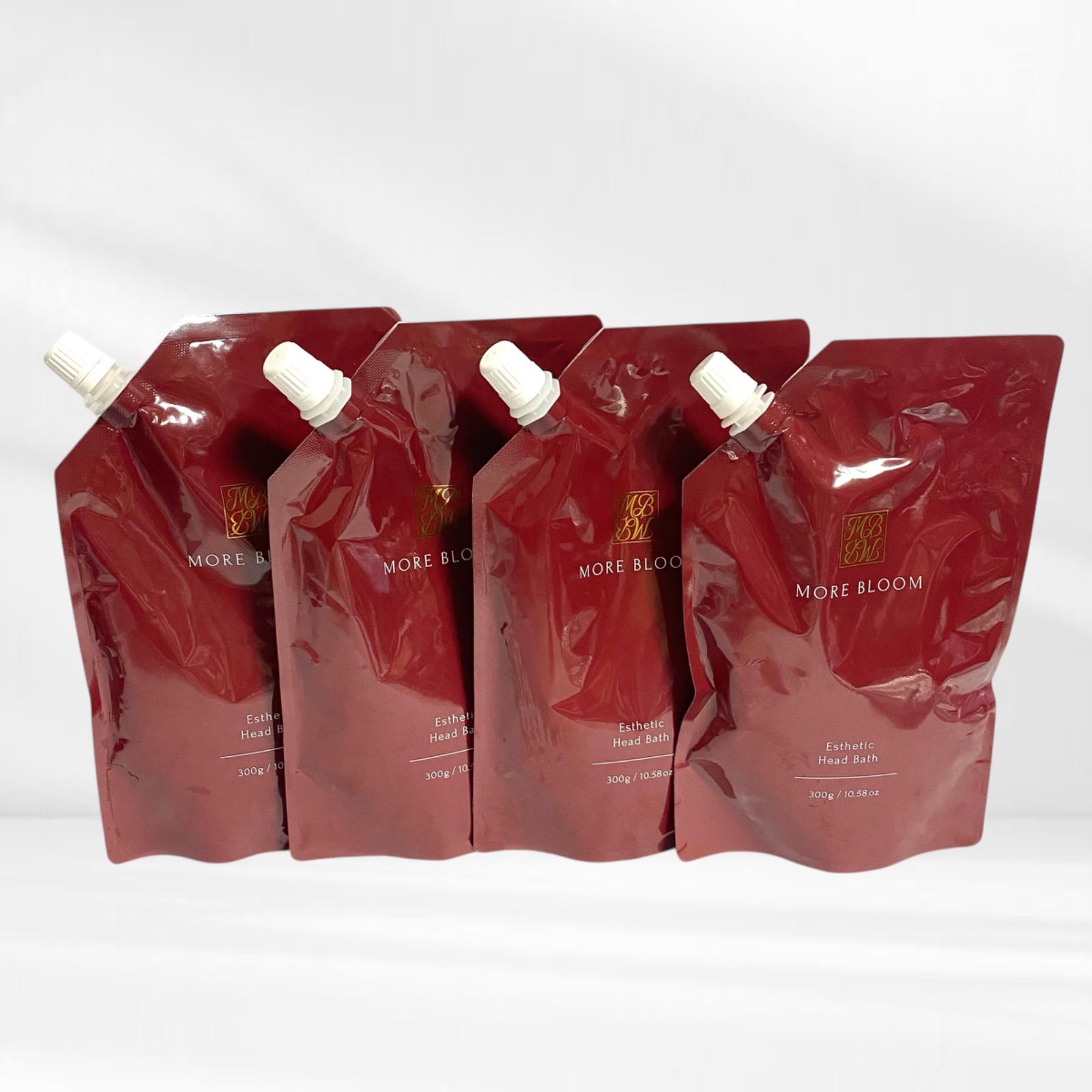 モアブルーム エステヘッドバス 詰め替え用 シャンプー 300g 4点
