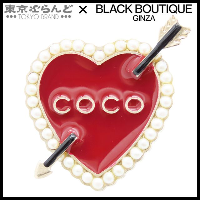 シャネル CHANEL ピンブローチ ゴールド メタル コスチュームパール COCO アロー ハート モチーフ GP 10P ブローチ レディース 101831325