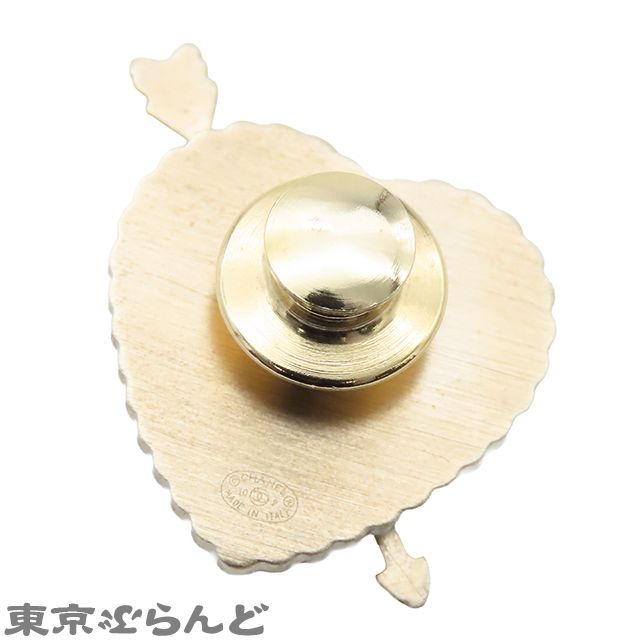 シャネル CHANEL ピンブローチ ゴールド メタル コスチュームパール COCO アロー ハート モチーフ GP 10 P ブローチ レディース