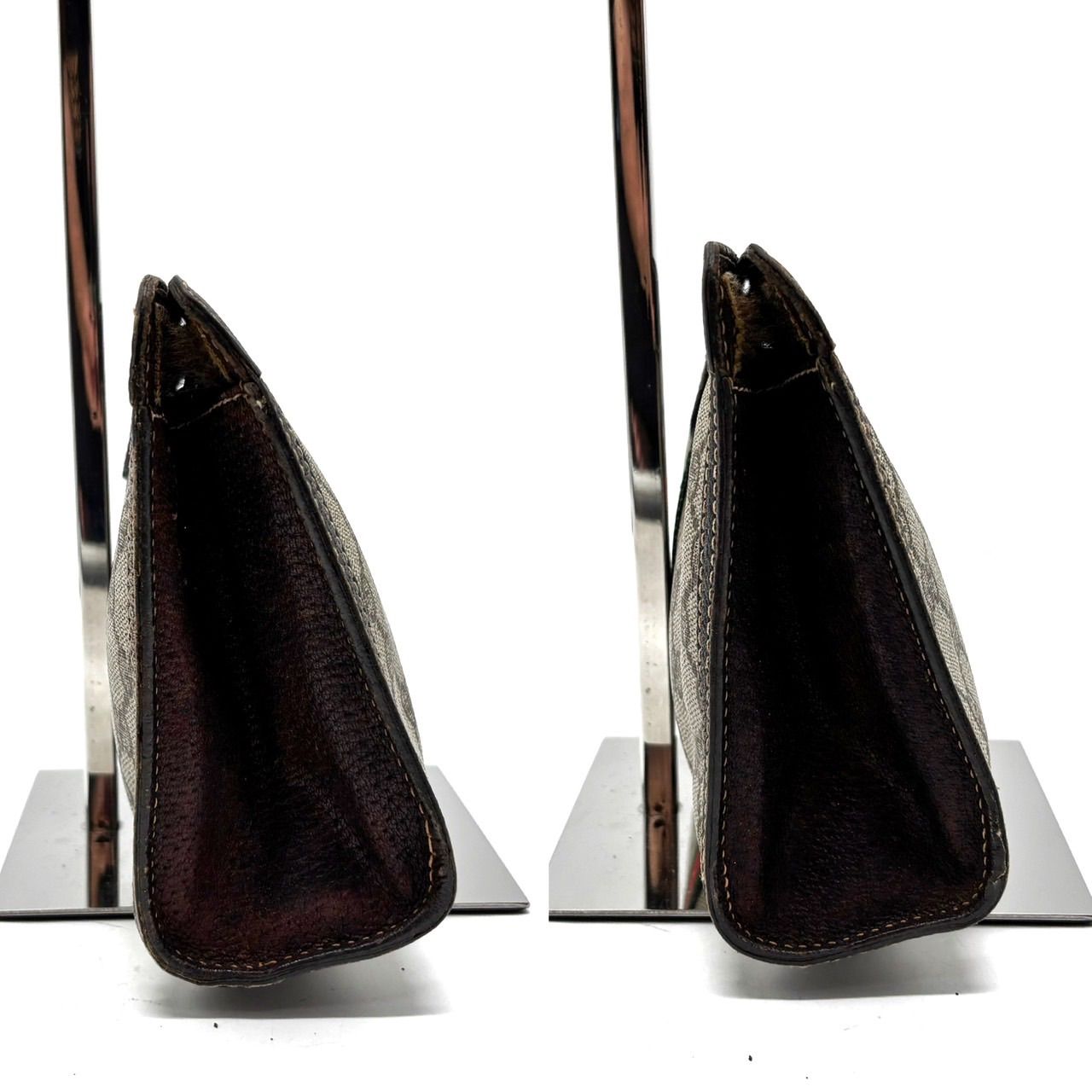 大人気✨GUCCI シェリーライン GG レザー ポーチ クラッチバッグ 大人気✨GUCCI シェリーライン GG レザー ポーチ クラッチバッグ