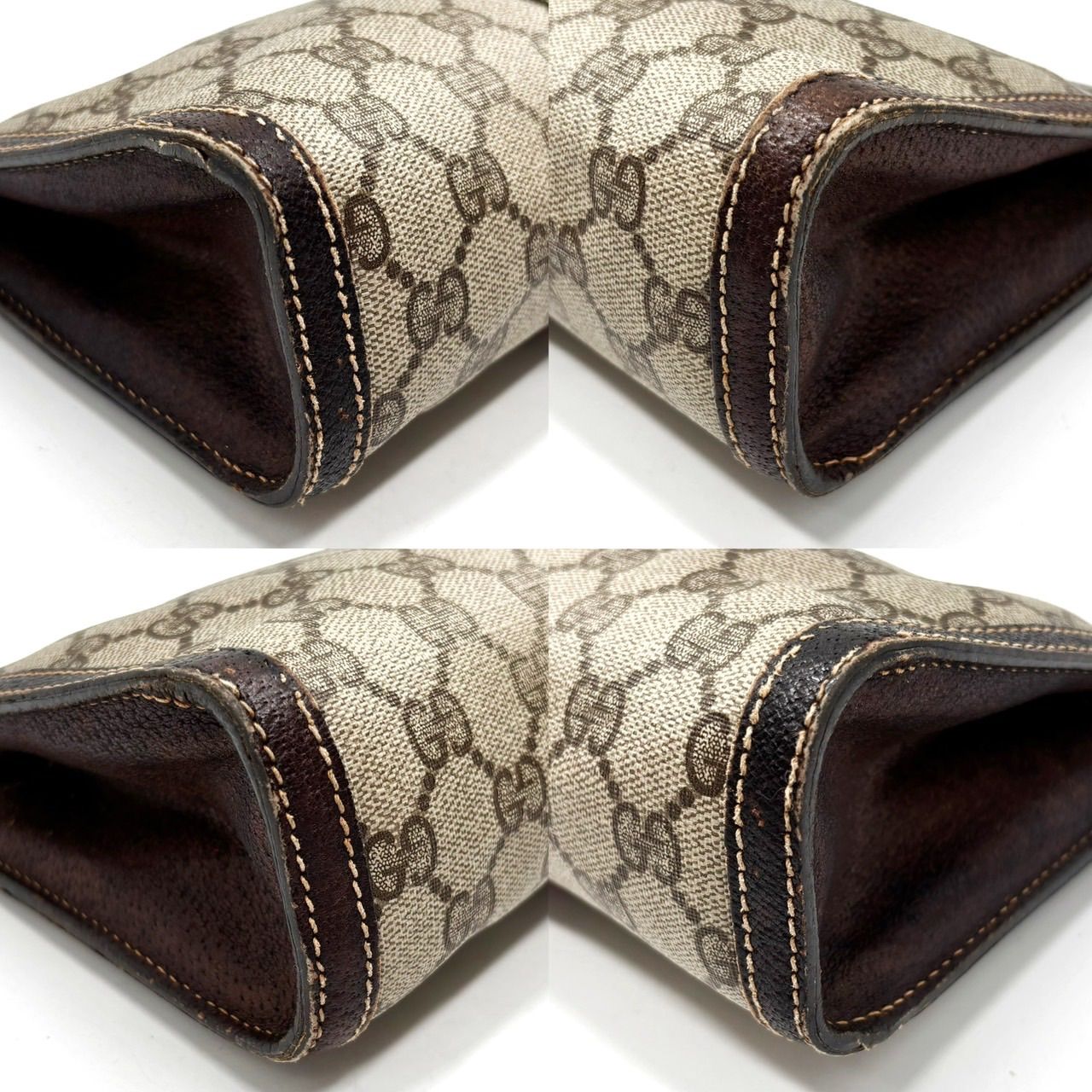 ✨美品✨GUCCI シェリーライン GG クラッチバッグ ブラウン レザー 中古・古着通販】GUCCI (グッチ) オールドグッチ シェリーライン