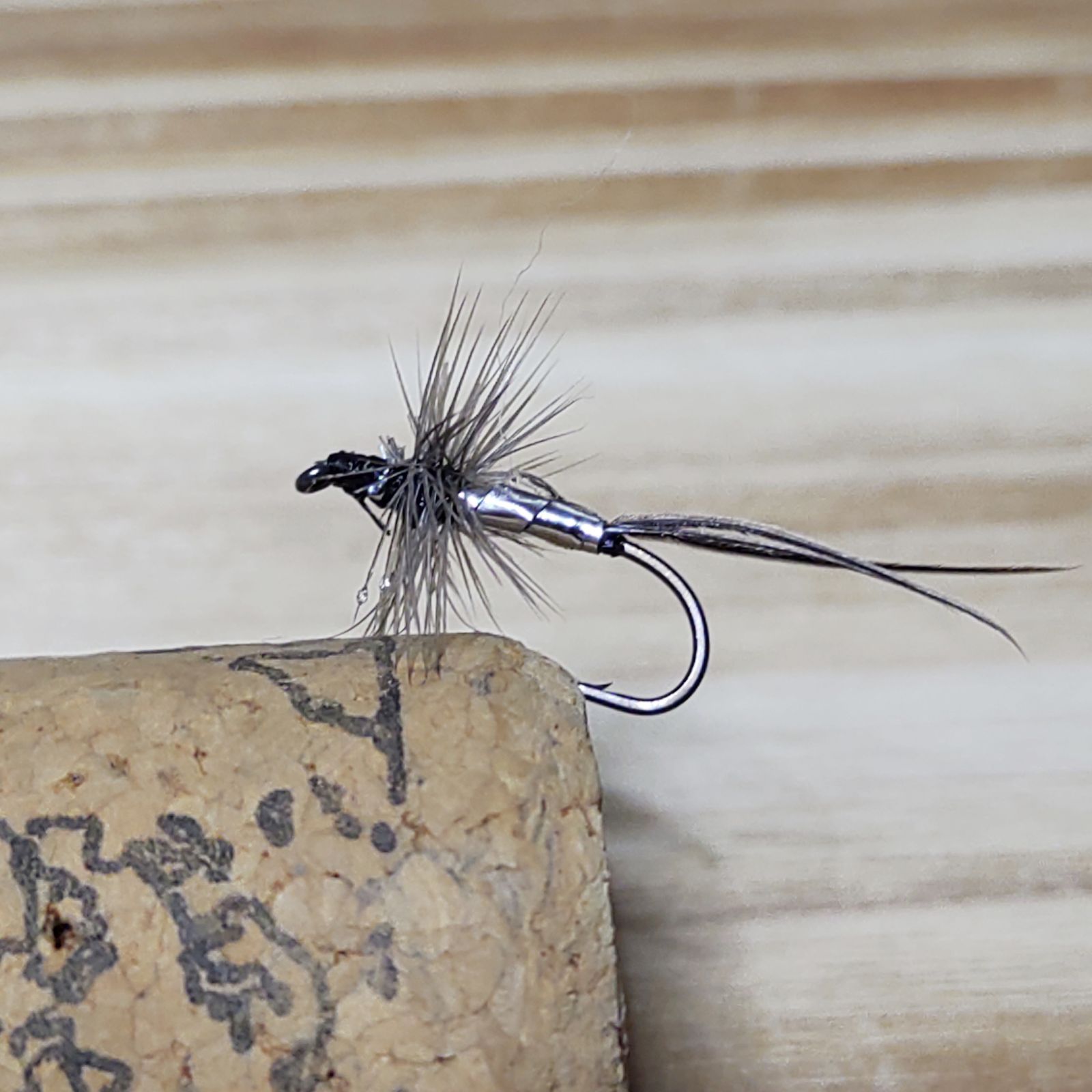 □ELK□ 普通毛鉤 黒銀 10本 完成品フライ テンカラ - メルカリ