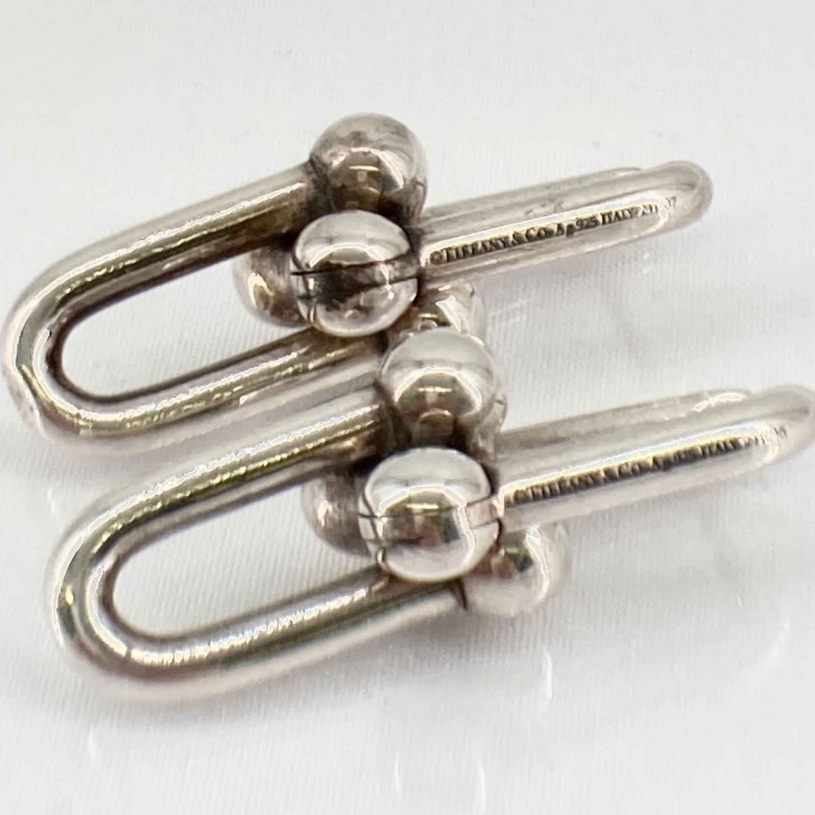 TIFFANY＆CO(ティファニー) ハードウェア ラージ ピアス Ag925 10.3g