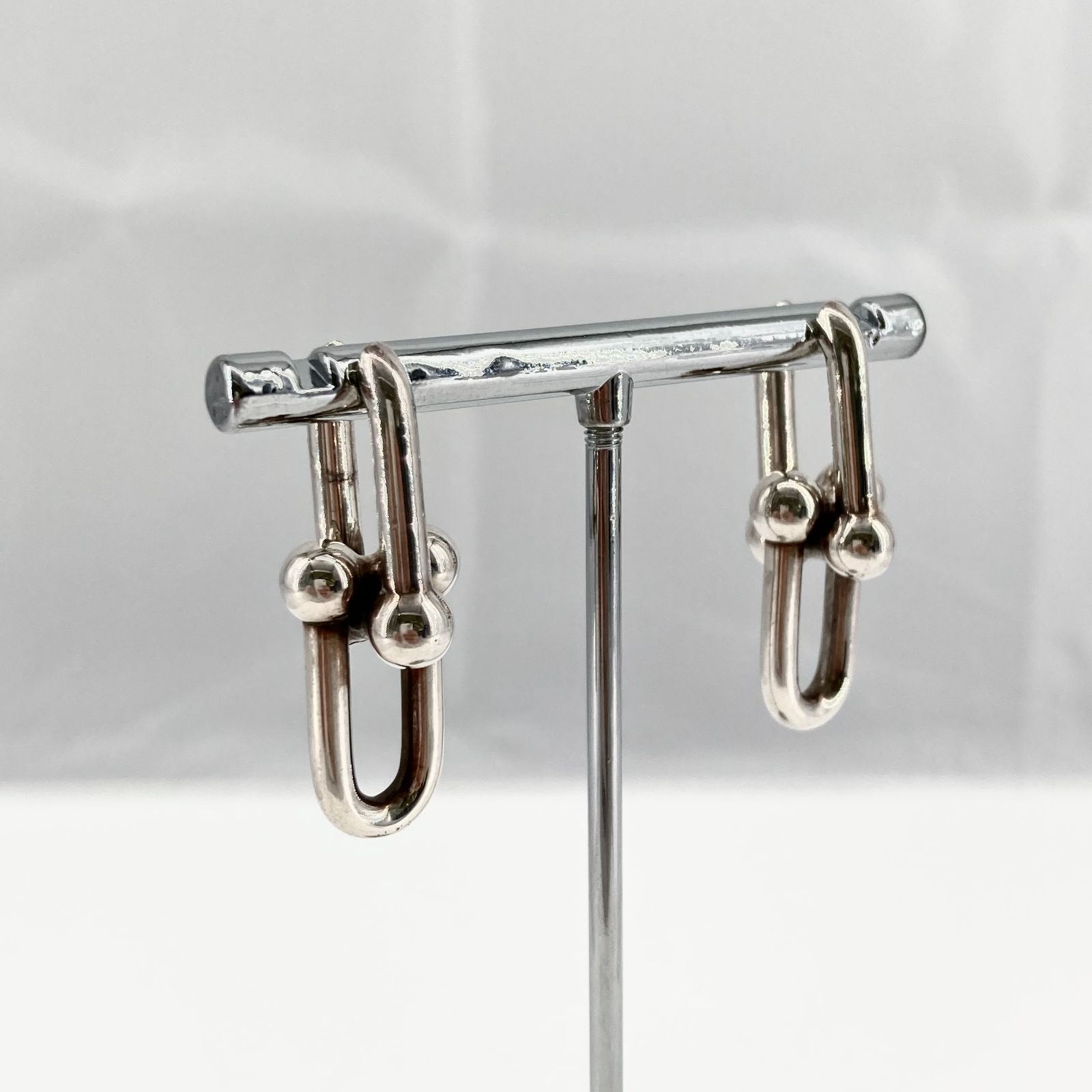 TIFFANY＆CO(ティファニー) ハードウェア ラージ ピアス Ag925 10.3g