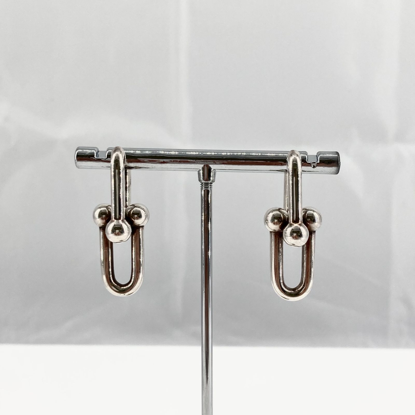 TIFFANY＆CO ティファニー ハードウェア ラージ ピアス Ag 925 10.3 g シルバー