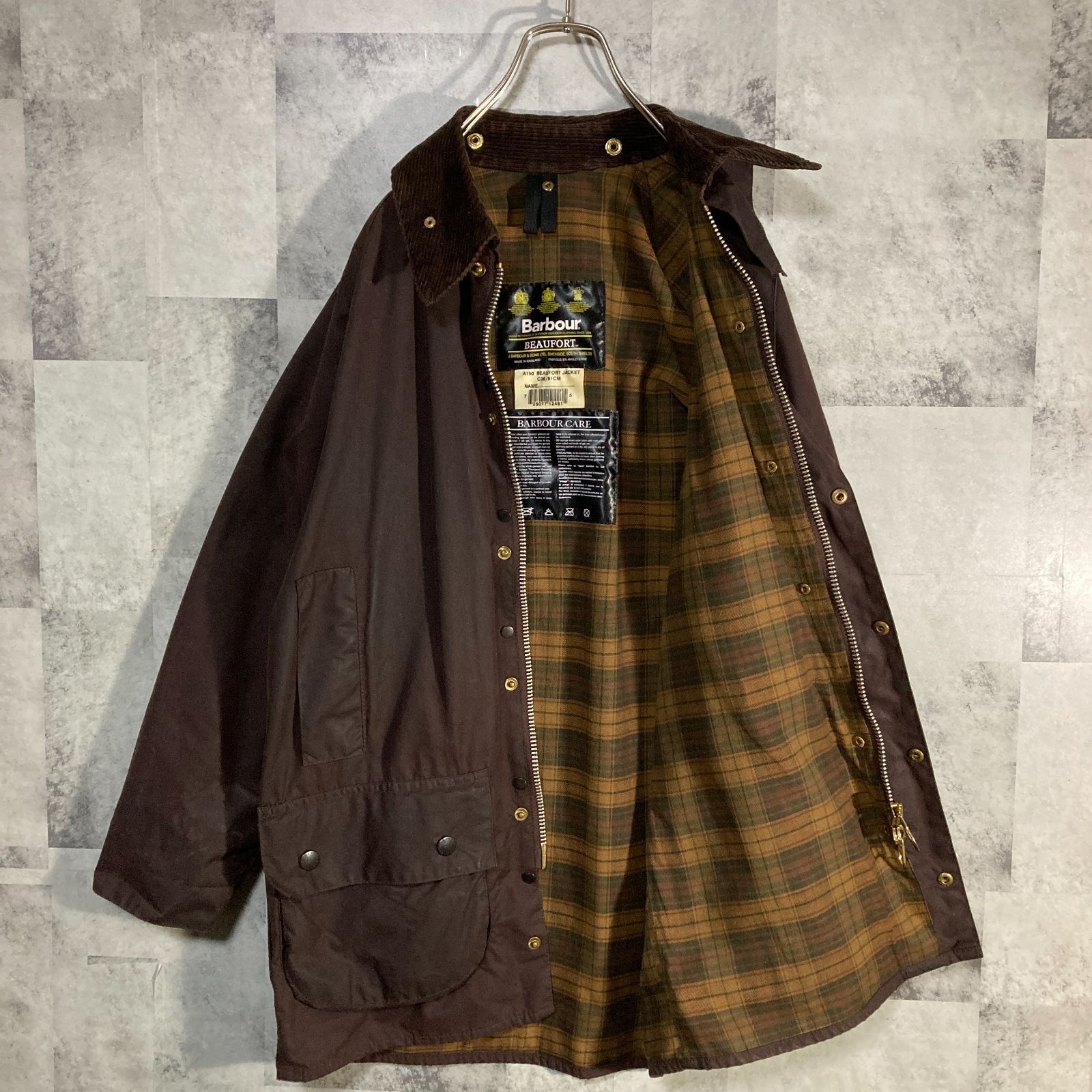 英国製 90's Barbour バブアー オイルドジャケット BEAUFORT ビュー