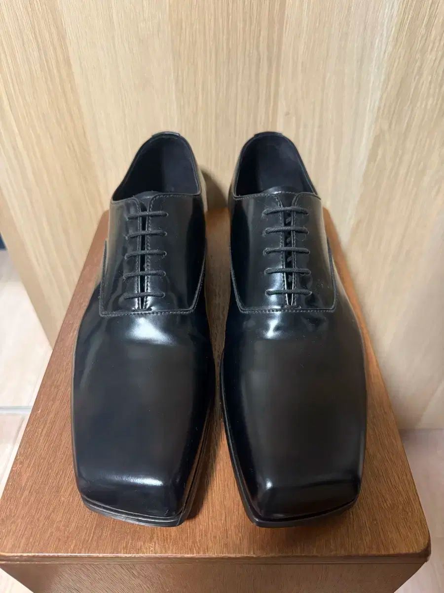 PRADA プラダ 23FW ブラッシュド スクエアトゥ THE B ドビ 靴 270 UK 9