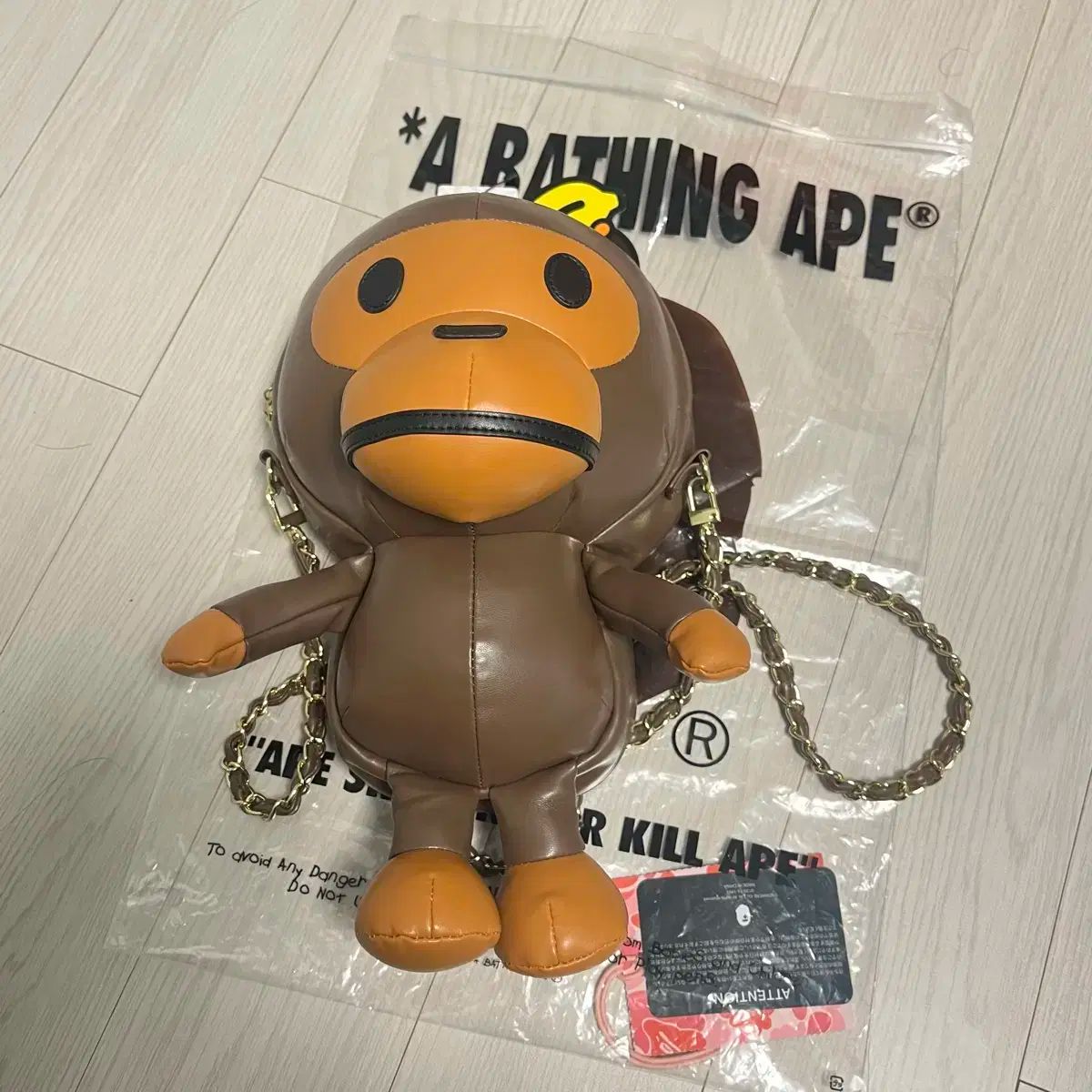 【新品未使用】アベイシングエイプ 人形 A BATHING APE アベイシングエイプ ベイビー マイロ PLUSH ドール