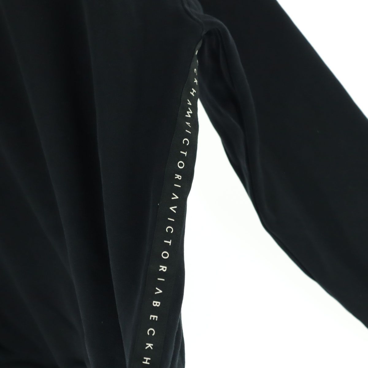 VICTORIAVICTORIABECKHAM ヴィクトリアベッカム 裏起毛 長袖 トレーナー XS ブラック レディース VICTORIAVICTORIABECKHAM ヴィクトリアベッカム 裏起毛 長袖