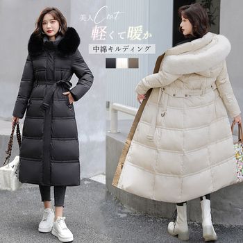 キルティングコート 中綿 レディース 冬