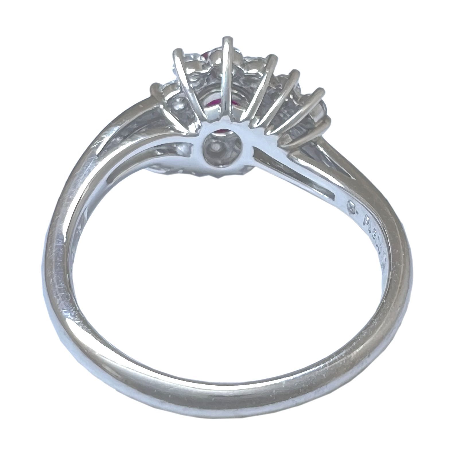 【MIKIMOTO】天然 ルビーダイヤ リング MIKIMOTO ミキモト リング ルビー ダイヤ Pt900 ヴィンテージ 11号