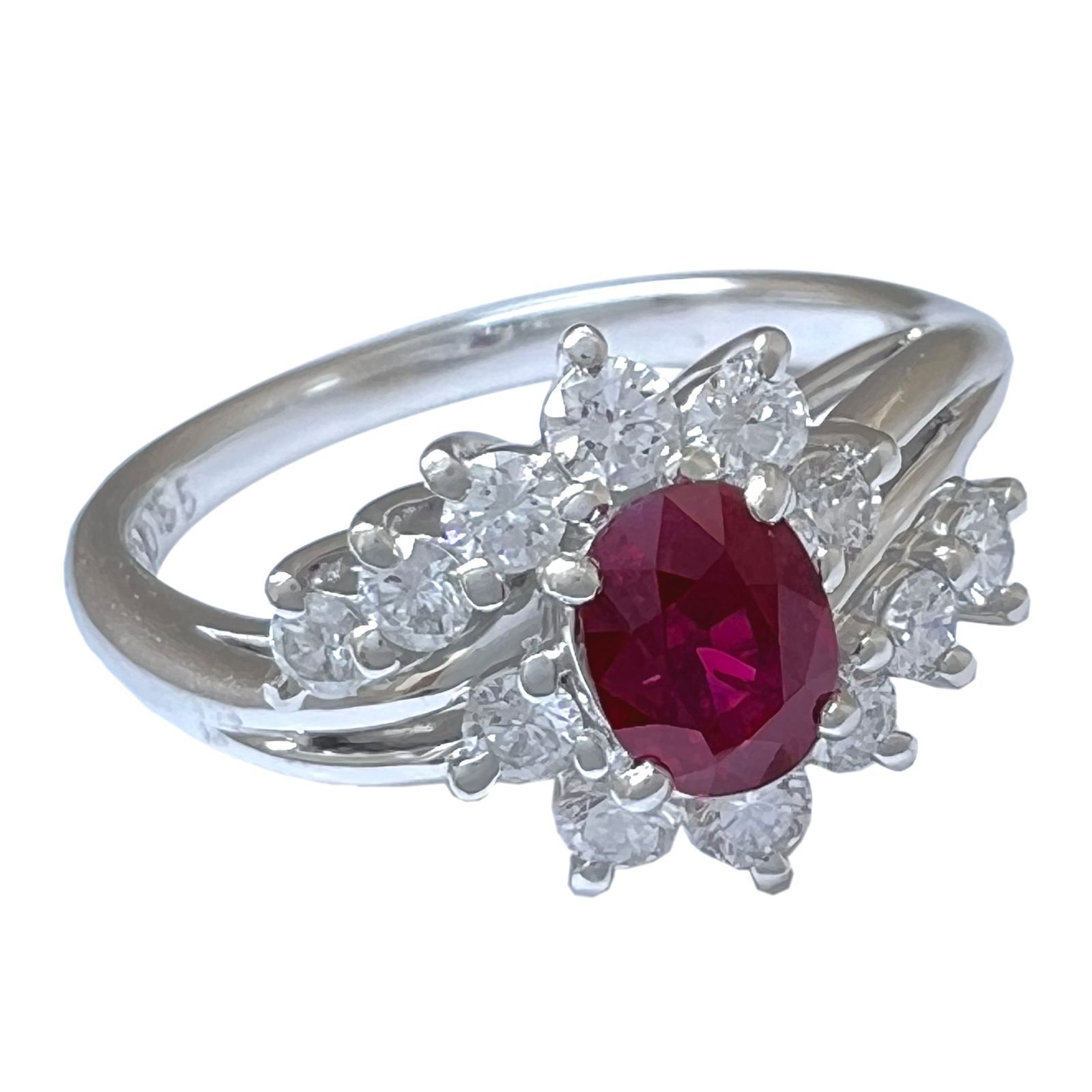 MIKIMOTO ミキモト リング ルビー ダイヤ Pt900 ヴィンテージ 11号