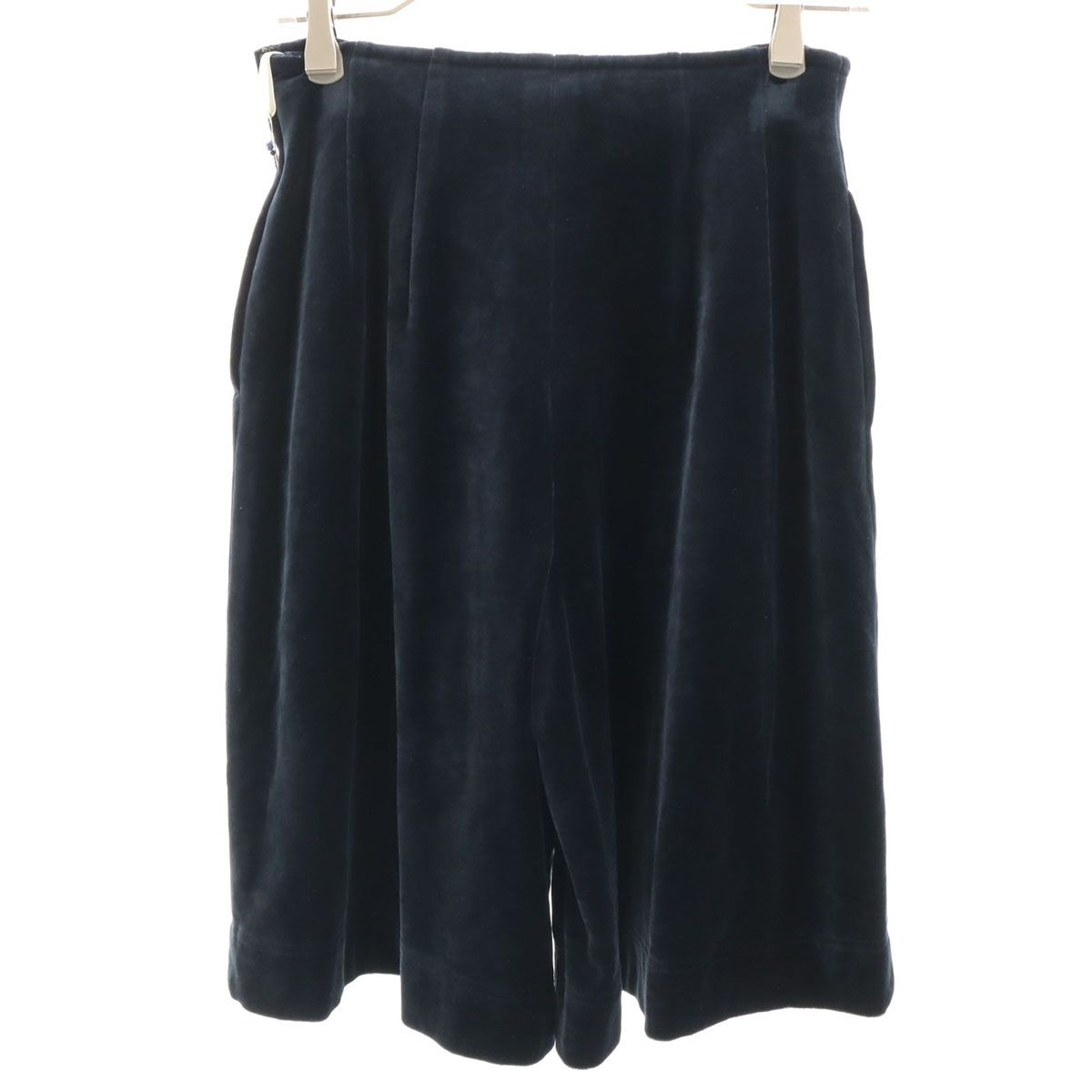 GIVENCHY ジバンシィ 90s ベロア ショートパンツ 9 ネイビー LIFE レディース 古着