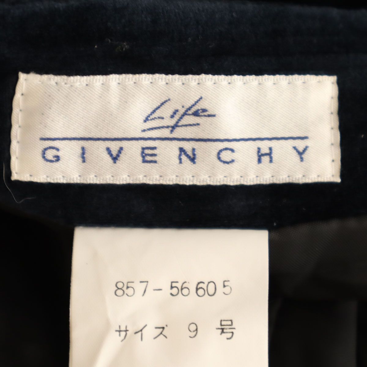 GIVENCHY ジバンシィ 90s 未使用 日本製 オールド ベロア ショート