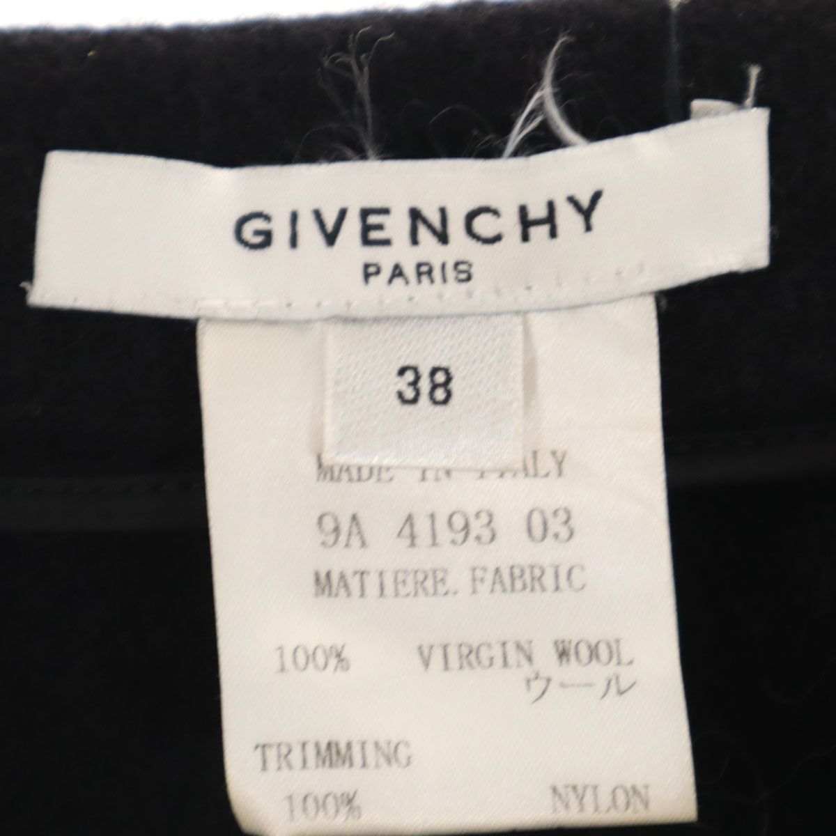 GIVENCHY ジバンシィ イタリア製 ウール プリーツ ミニスカート 38