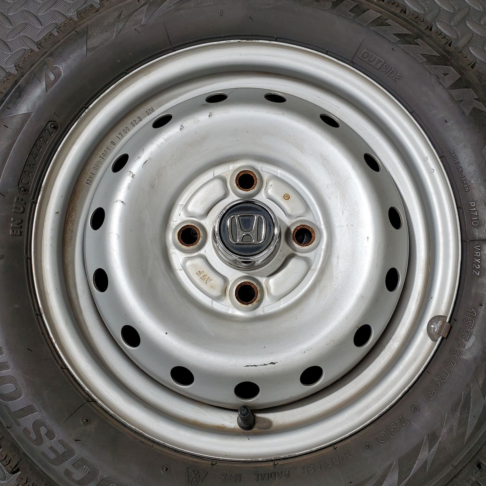 22年製 155 65 R 13 ブリヂストン ブリザック VRX 2 ホンダ ライフ JC 1 ゼスト ザッツ スタッドレスタイヤ 1186