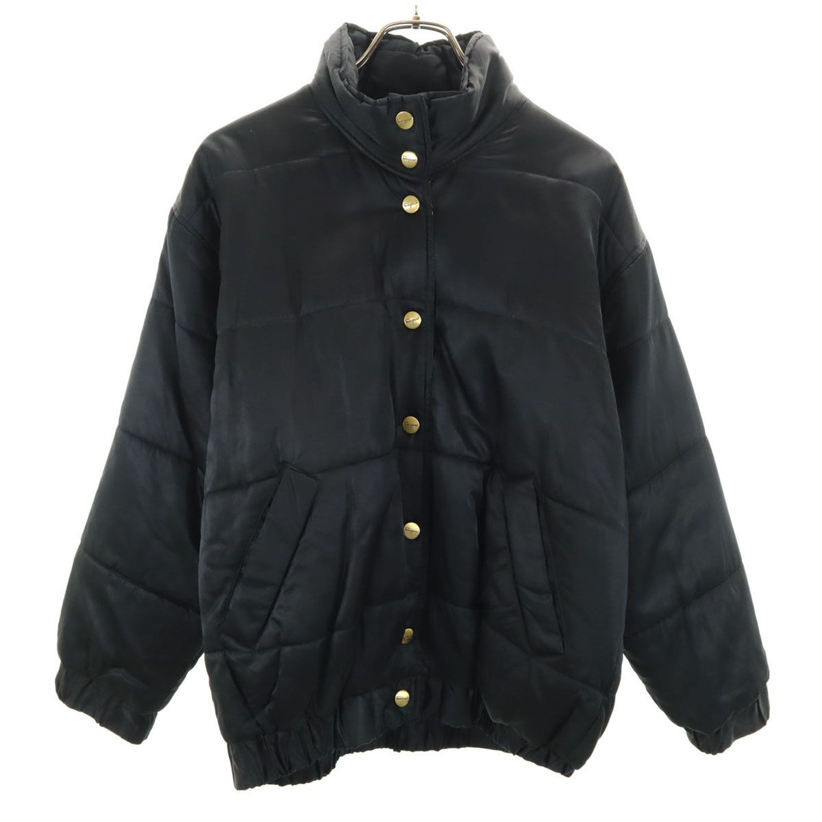 SalvatoreFerragamo サルバトーレフェラガモ 90s イタリア製 シルク ジャケット M ブラック レディース 古着