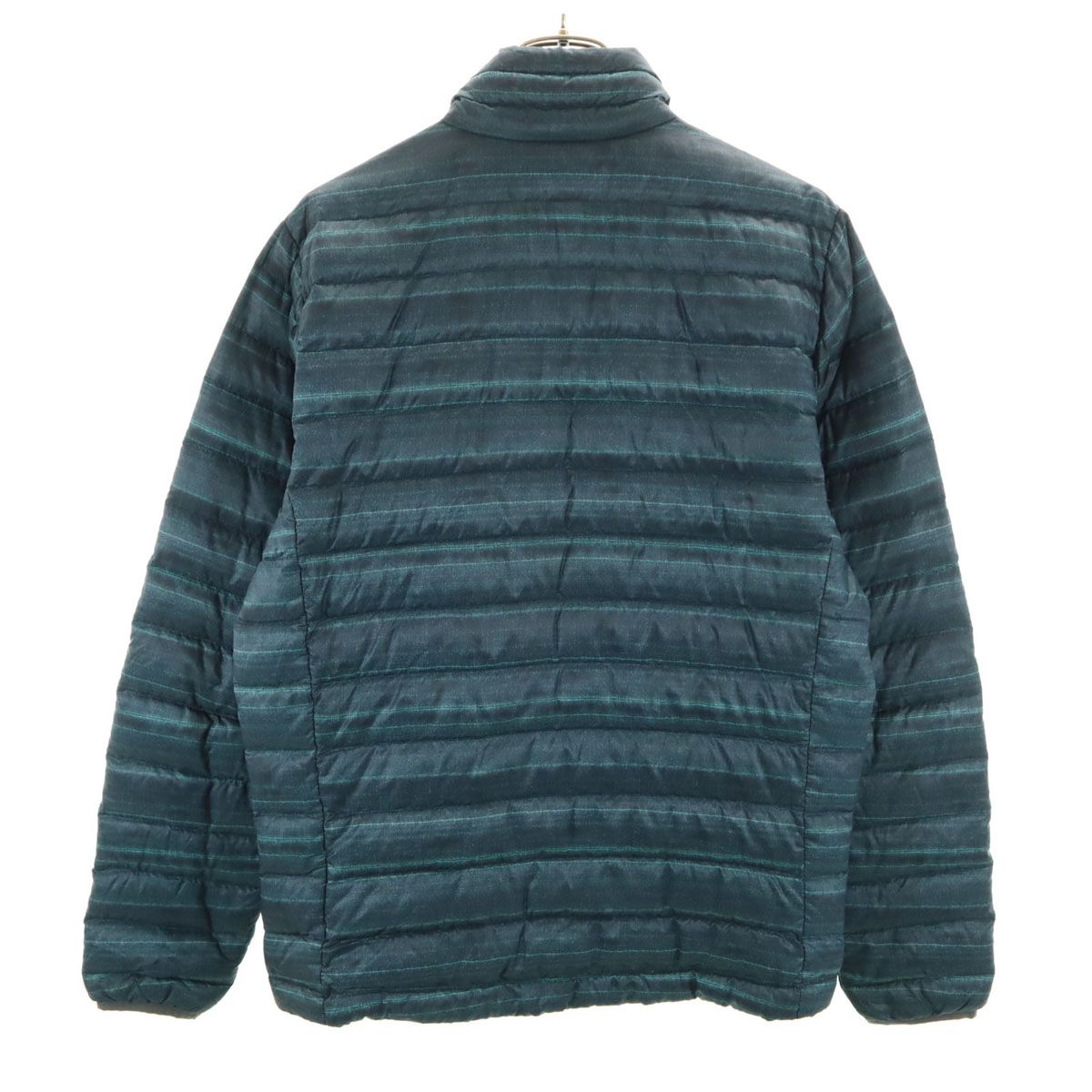 patagonia パタゴニア ボーダー柄 ダウンジャケット S ブルー系