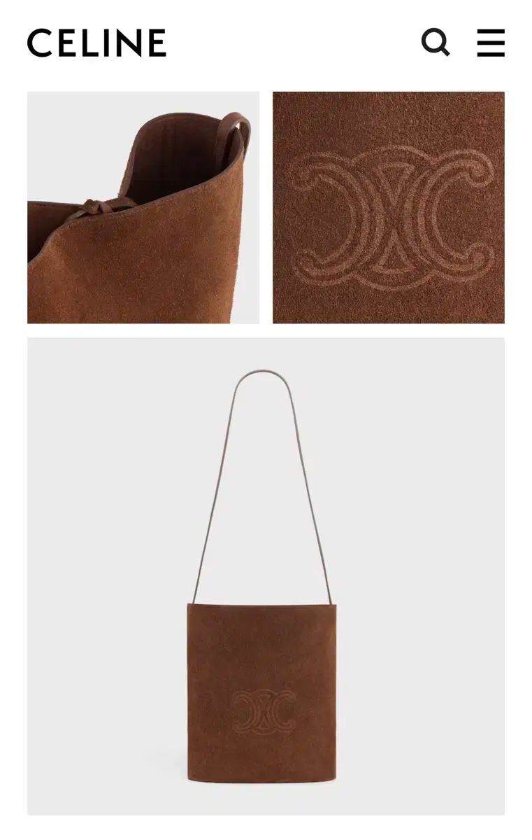 Celine セリーヌ スウェード バケットバッグ