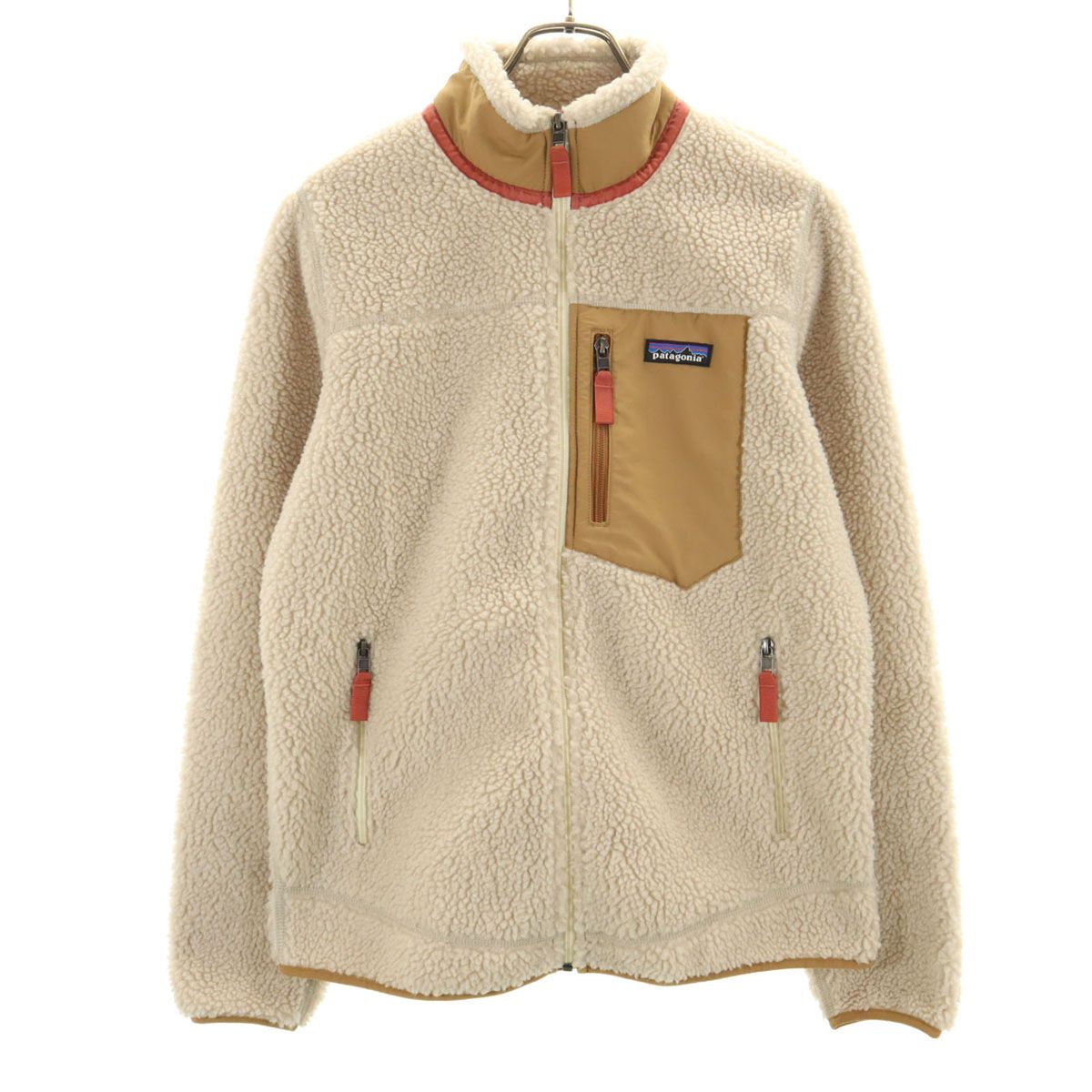 patagonia パタゴニア クラシックレトロ X フリースジャケット M ベージュ アウトドア STY23074FA20 レディース 古着