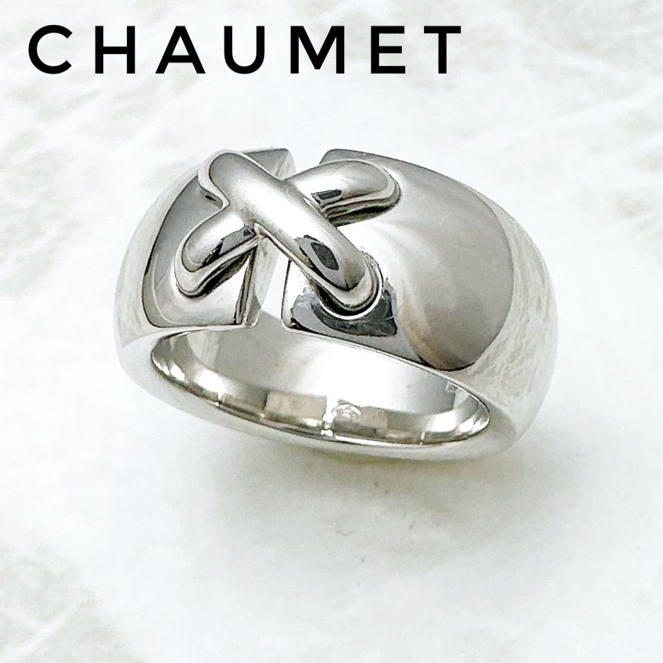 美品🌟CHAUMET リアン ドゥ ショーメ ホワイトゴールド ワイド リング