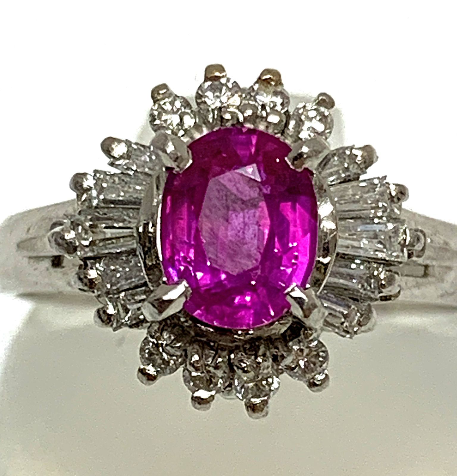 専用！Pt900 ピンクダイヤモンド0.85ctリング#13 桜カラー ピンクダイヤモンド リング ボルダトューラ 指輪 PT900 K18