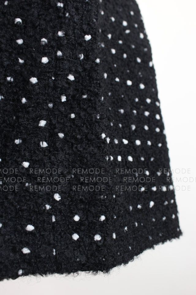  TREFLE 1 ドットツイードタックショートパンツ キュロット パンツ