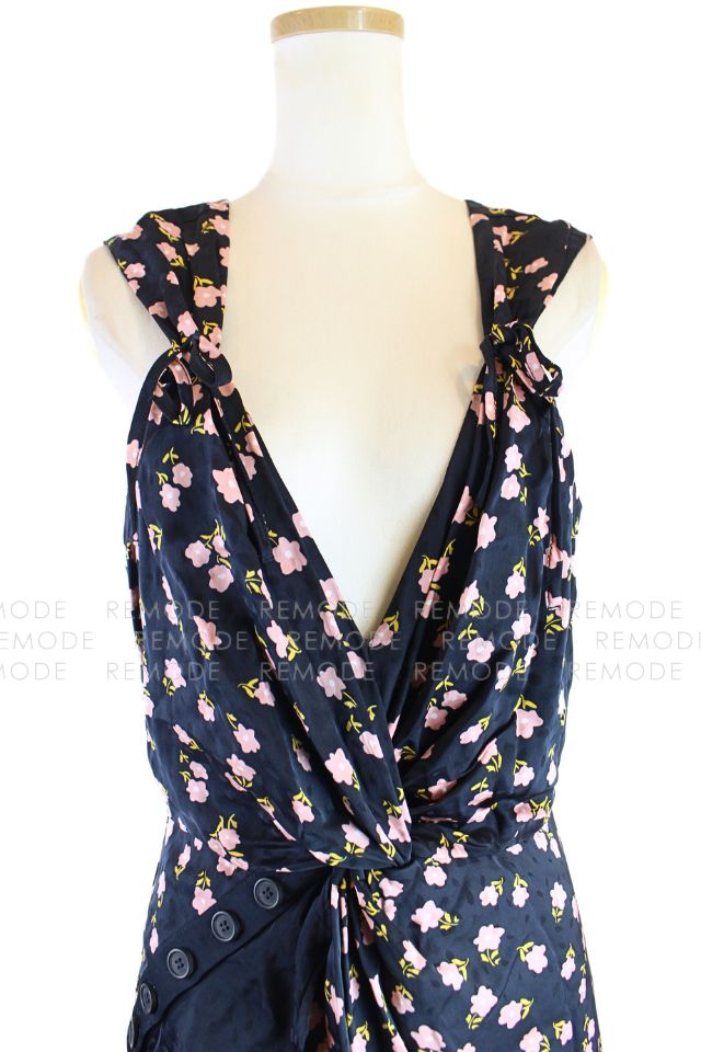 portrait 花柄ノースリーブワンピース