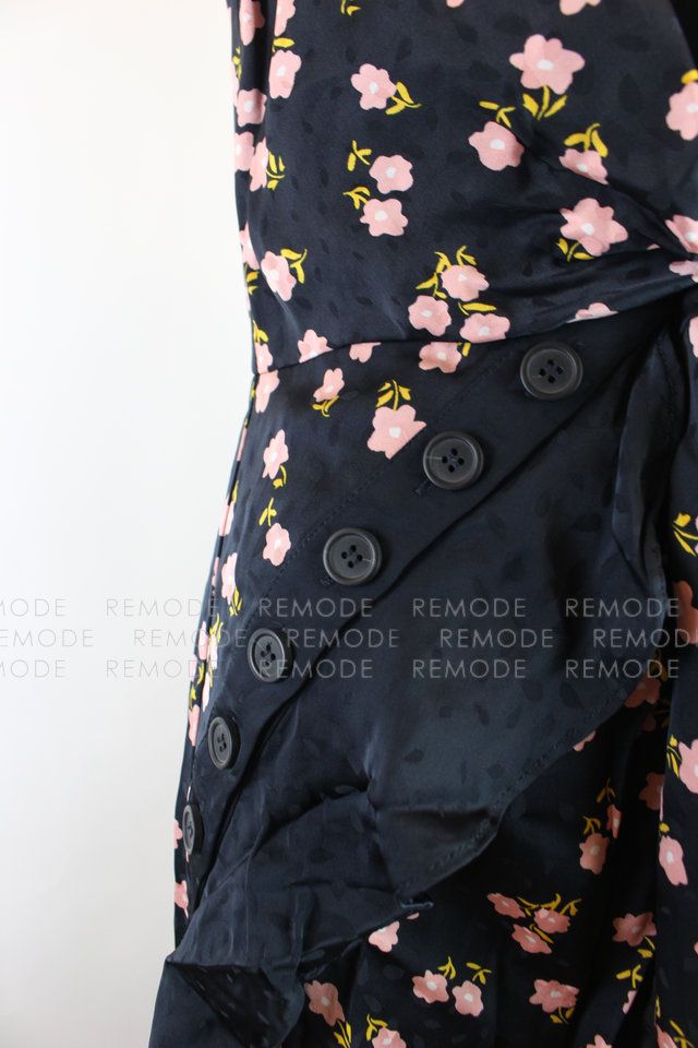  self portrait 花柄ノースリーブワンピース ノースリーブ カットソーワンピース