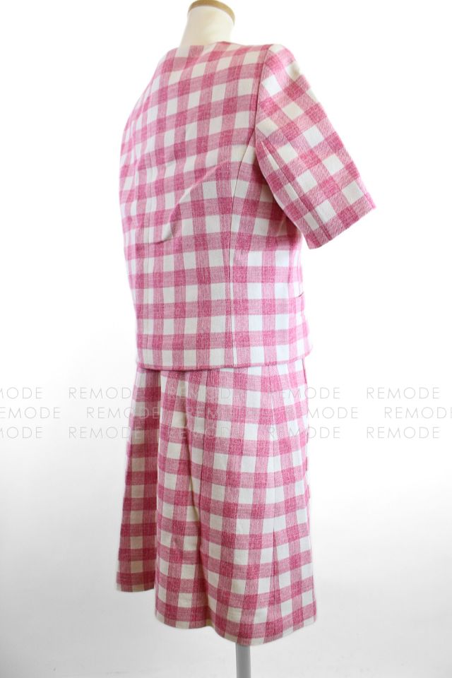  TARA JARMON ギンガムチェックノー ジャケット＆ワンピース ノースリーブ ミニワンピース