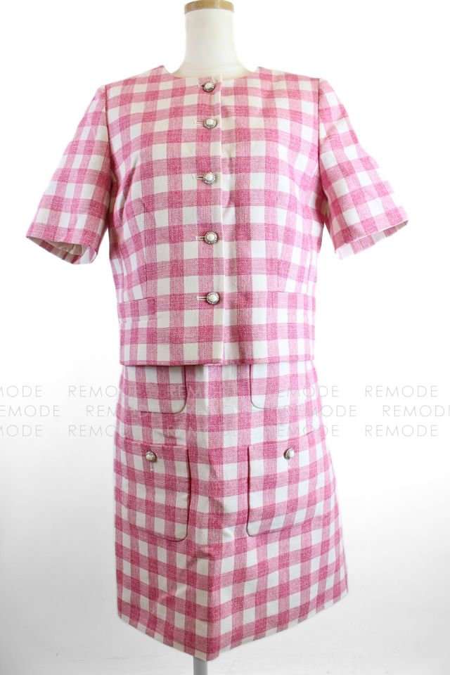 TARA JARMON ギンガムチェックノー ジャケット＆ワンピース