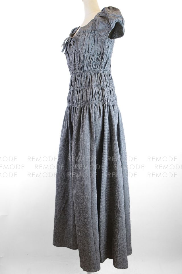 MAISON MARBLE バックリボンシャーリングワンピース