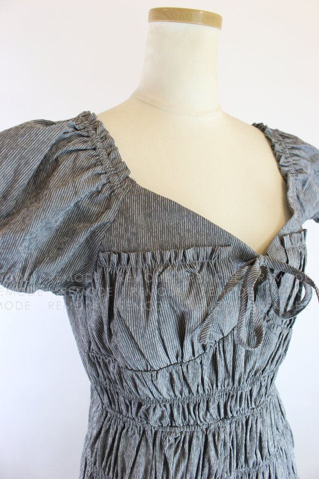  MAISON MARBLE バックリボンシャーリングワンピース 半袖 カットソーワンピース