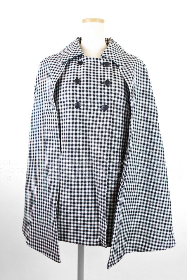 Maglie le cassetto|ギンガムチェック2WAYケープジャケット