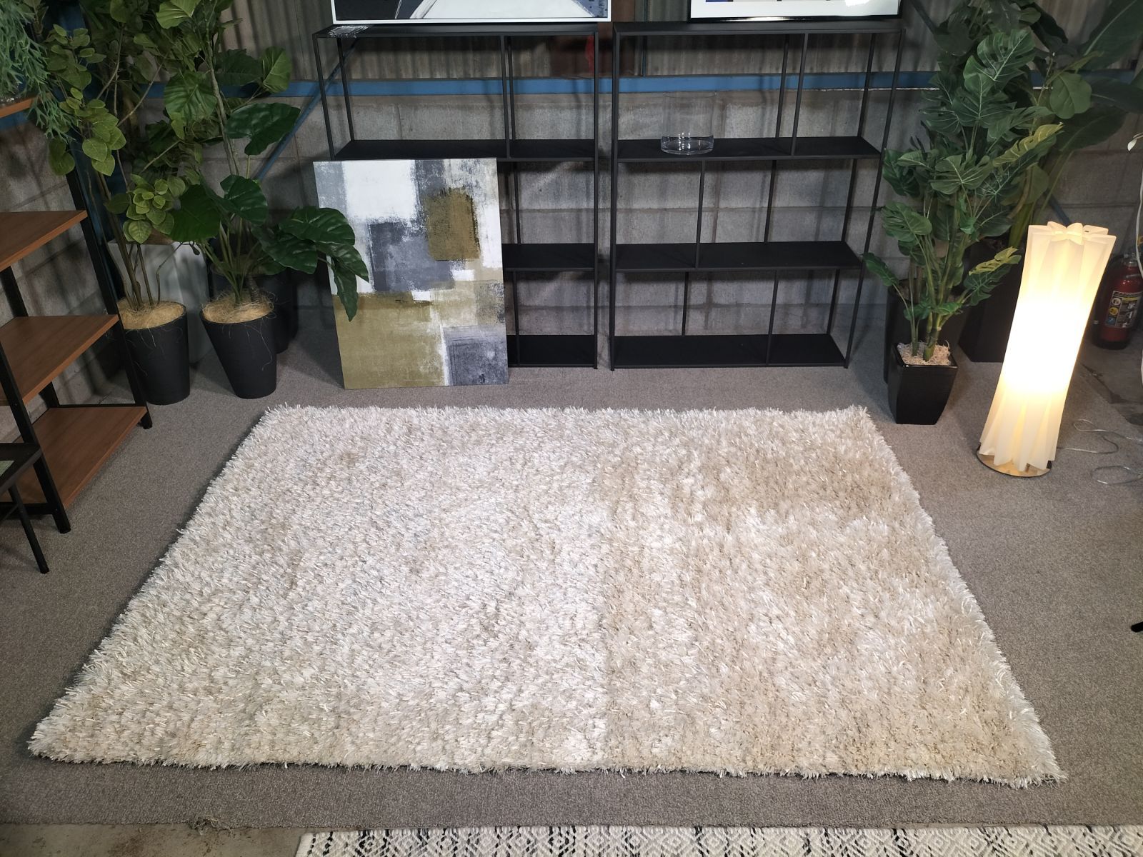 ラグ 204 144 cm インテリア 絨毯 もこもこ モデルルーム 2219