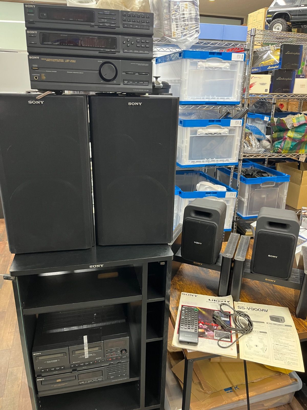 ソニー総合オーディオシステム スピーカーセット