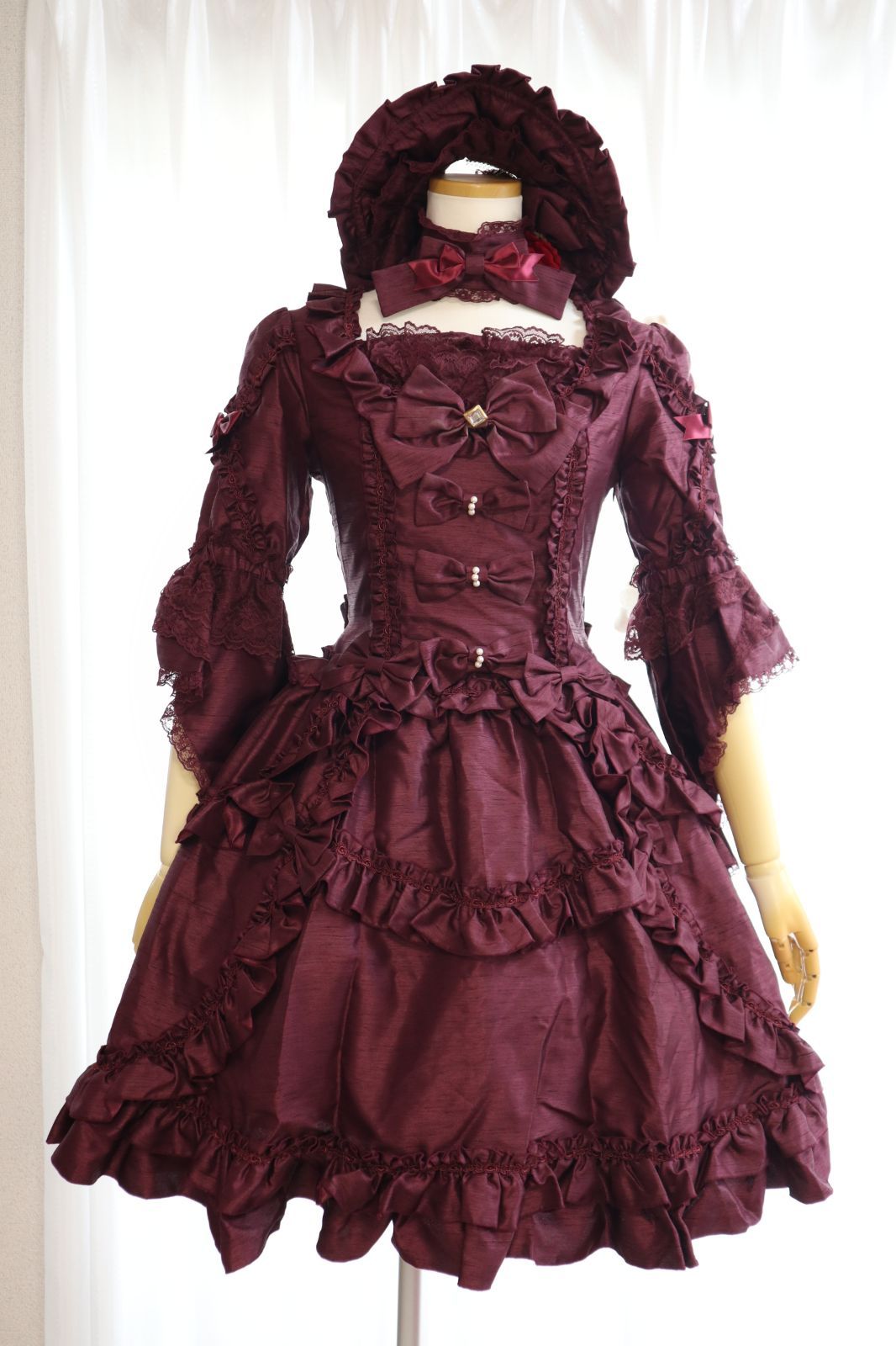 metamorphose temps de fille エターナルクイーンワンピース ハーフボンネットセット