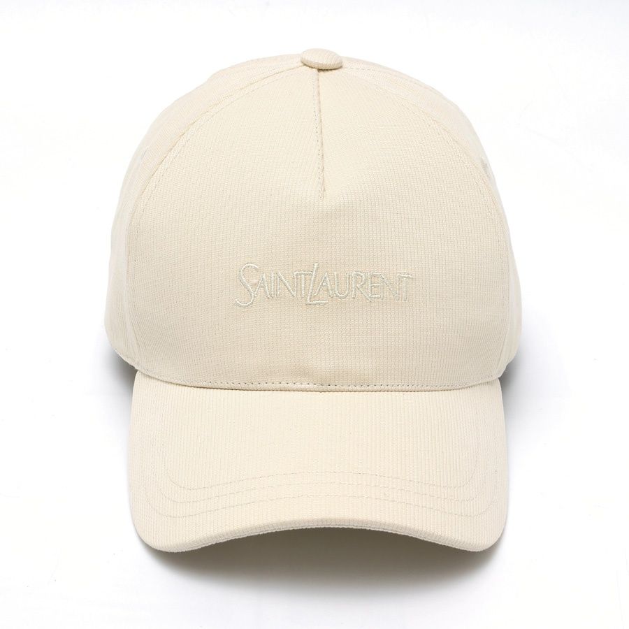 サンローラン SAINT LAURENT キャップ 5パネル ベースボールキャップ 816864 コーデュロイ アイボリー 59 商品番号 S 159428
