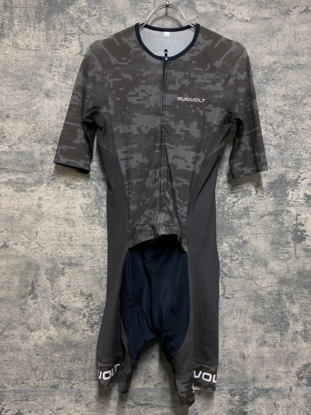 JO 707 サンボルト SUNVOLT 半袖 ワンピース ブラウン 黒 L