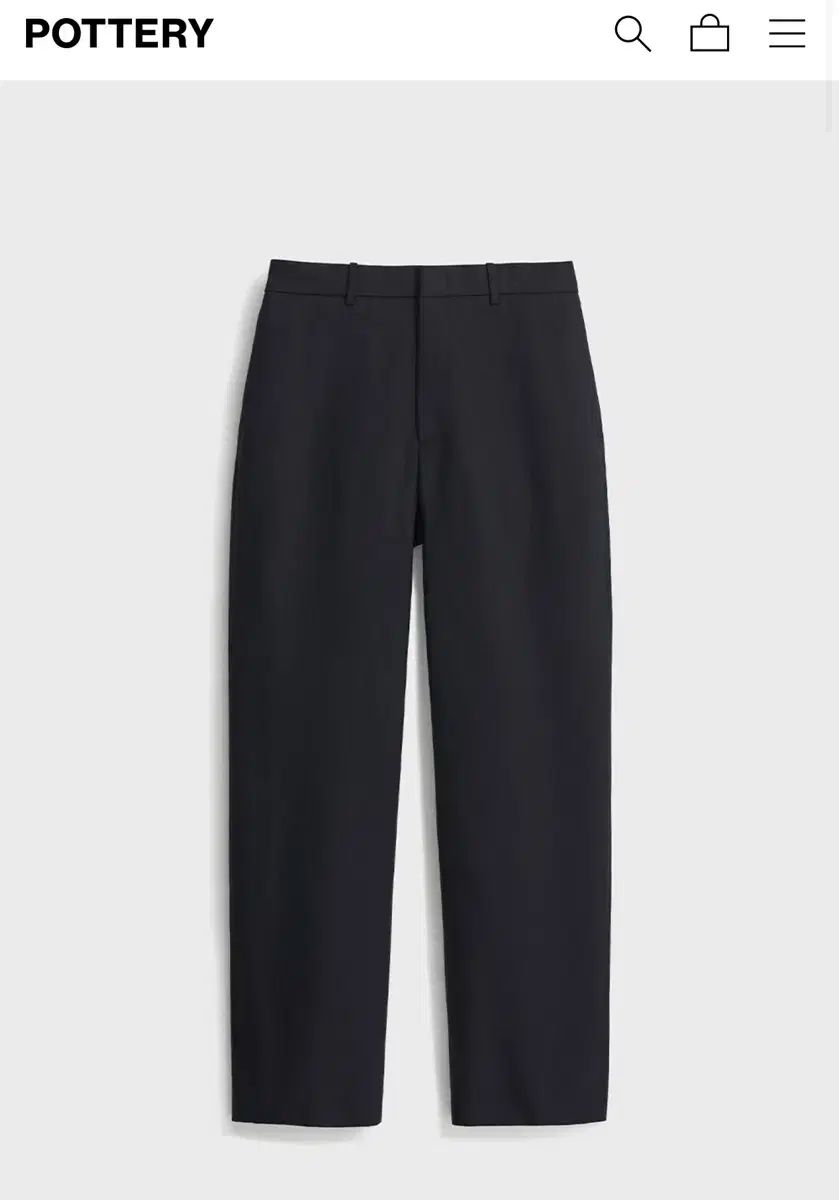 30 ポッタリー 25fw ウール テーパード パンツ