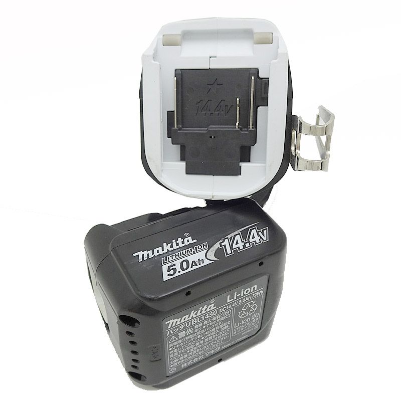 マキタ 穴あけ ネジ締め 14 4 V 充電式インパクトドライバ TD 136 D 白 5 0 Ah電池付