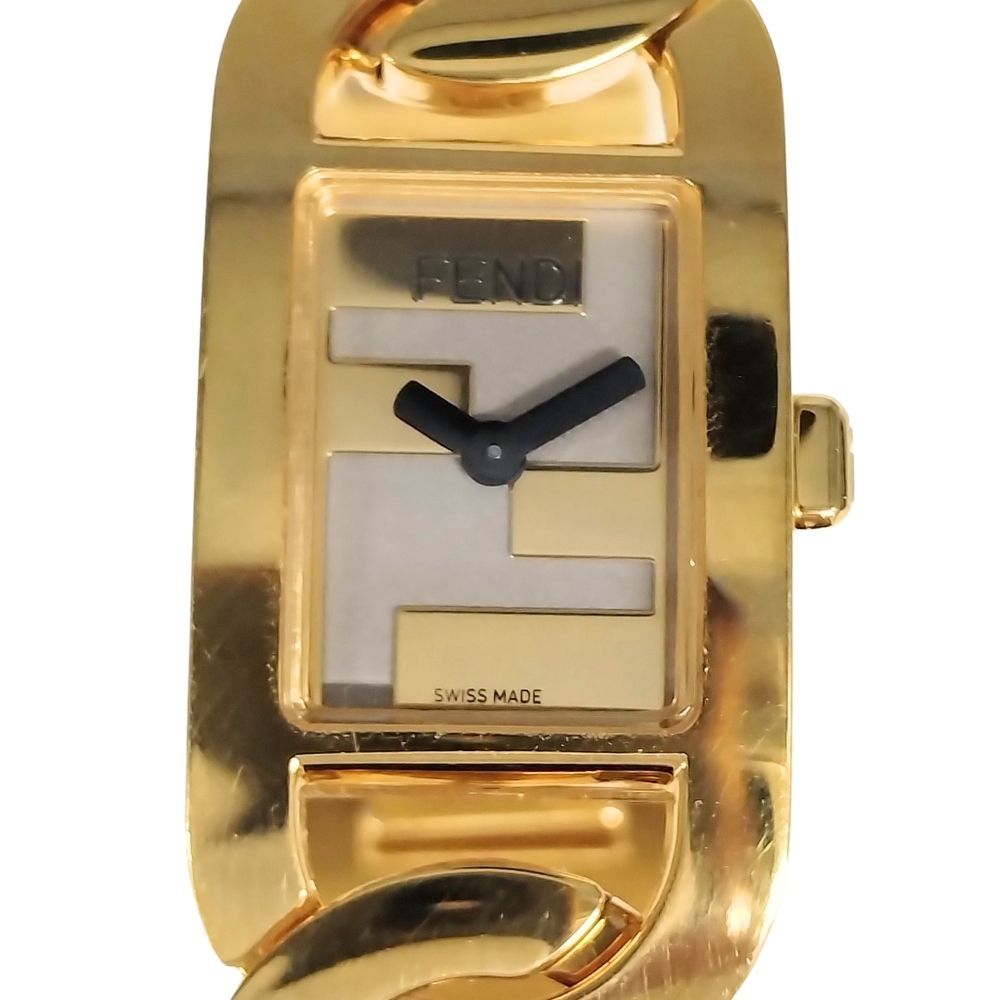 FENDI フェンディ オーロック グルメット バングルウォッチ クオーツ