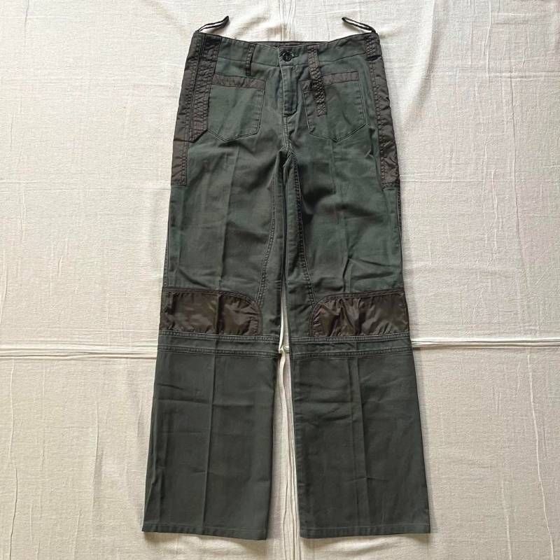 00s archive fuga ギミック ハーフパンツ y2k 00s archive アーカイブ 異素材切り替えパッチ ギミック ミリタリー